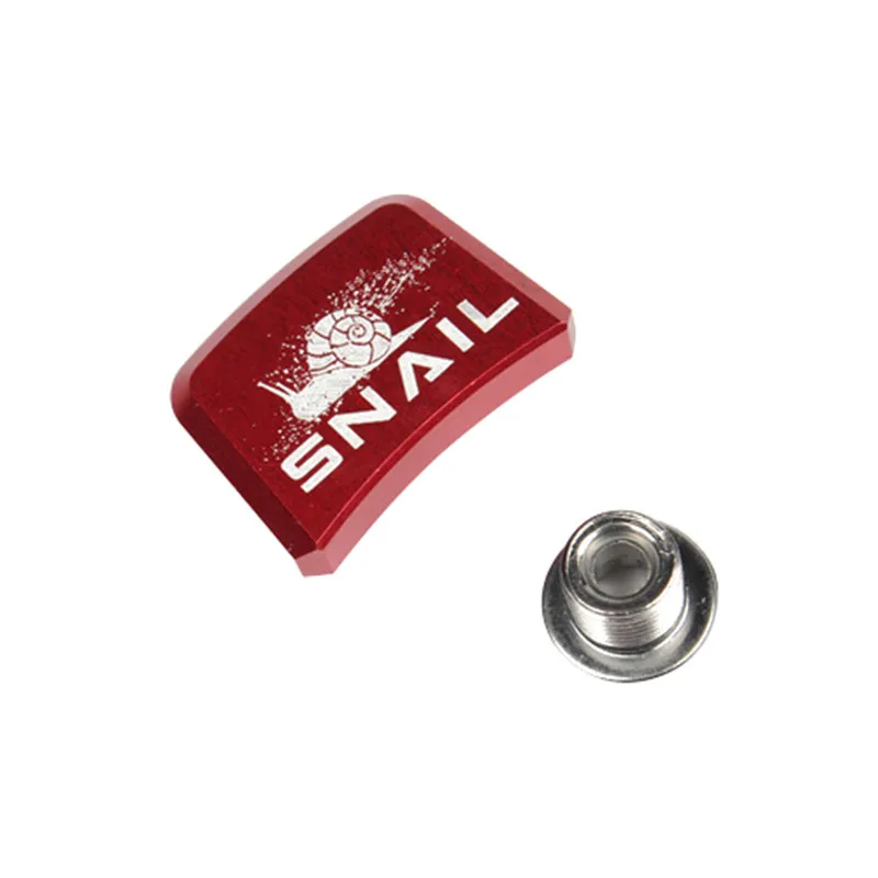 red Винты для велосипедных звездочек SNAIL MTB, 7075, алюминиевый сплав, одиночные болты для шоссейных горных велосипедов, винты для дисков, для ШАТУНОВ - Цвет: red