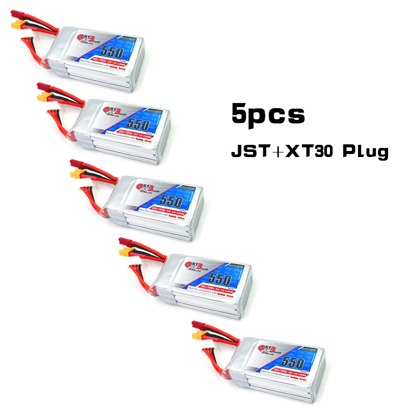 2/5 шт высокая скорость Gaoneng GNB 3s 11,1 V 550mAh 80C Lipo батарея XT30 JST Разъем для RC Ca lizzard95 FPV гоночный Квадрокоптер Дрон