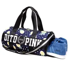 Женская нейлоновая дорожная сумка для фитнеса, спортивная сумка, спортивная обувь, сумка на плечо, большой коврик для йоги и спорта, большие тренировочные сумки