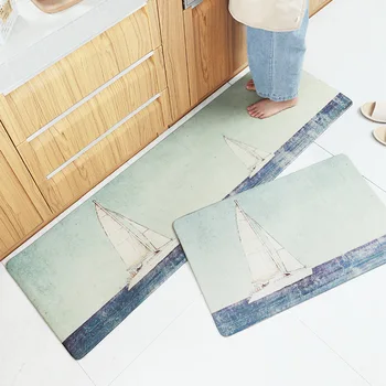 

Marbled Kitchen Carpet Entrance PVC Leather Door Floor Mat In The Hallway Outdoor Indoor Waterproof Non-slip Doormat Rugs Mats