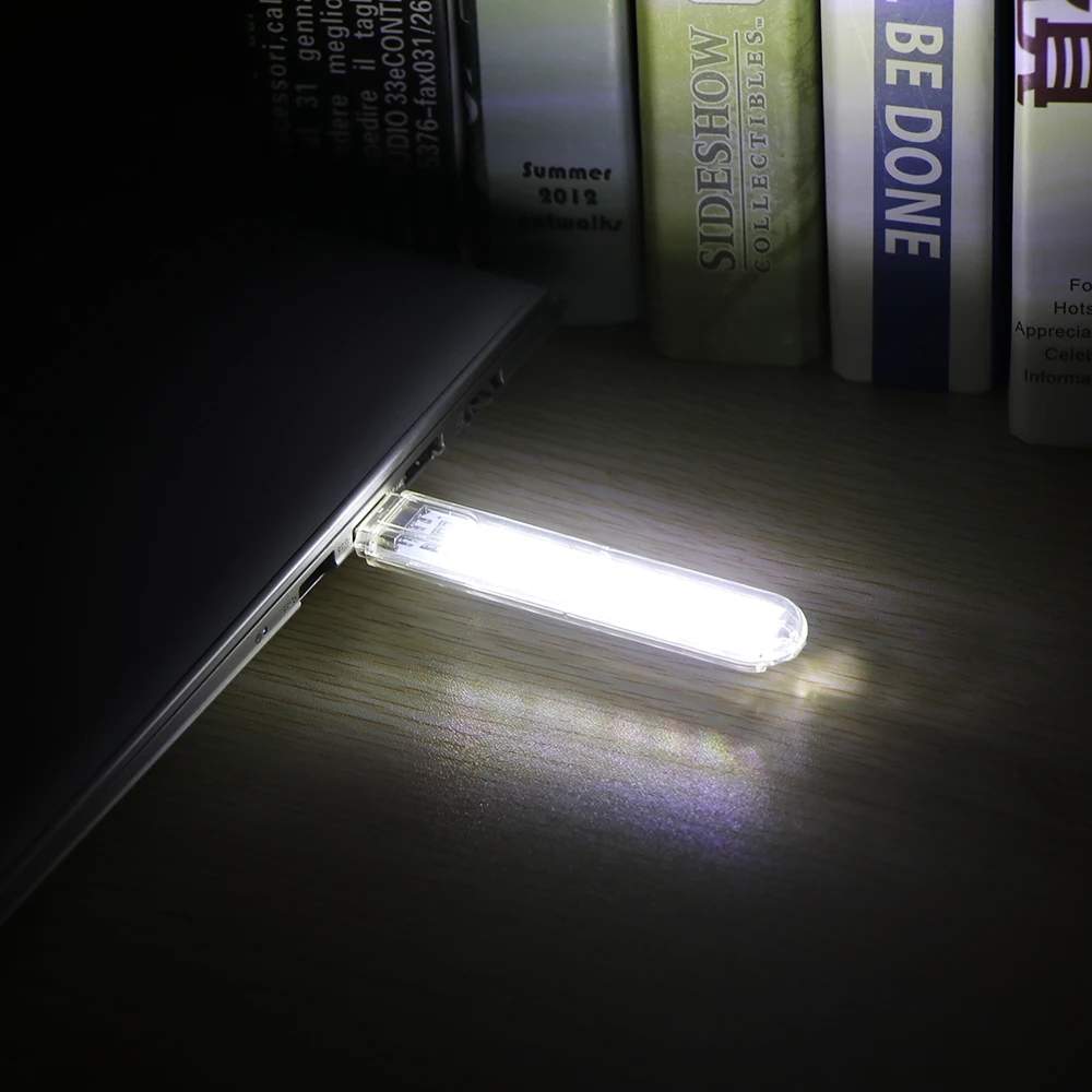 1Pcs Mini USB Gadget LED light Book lights 8 LEDs 5730 SMD For PC Laptops Notebook Mobile Power Charger Reading bulb