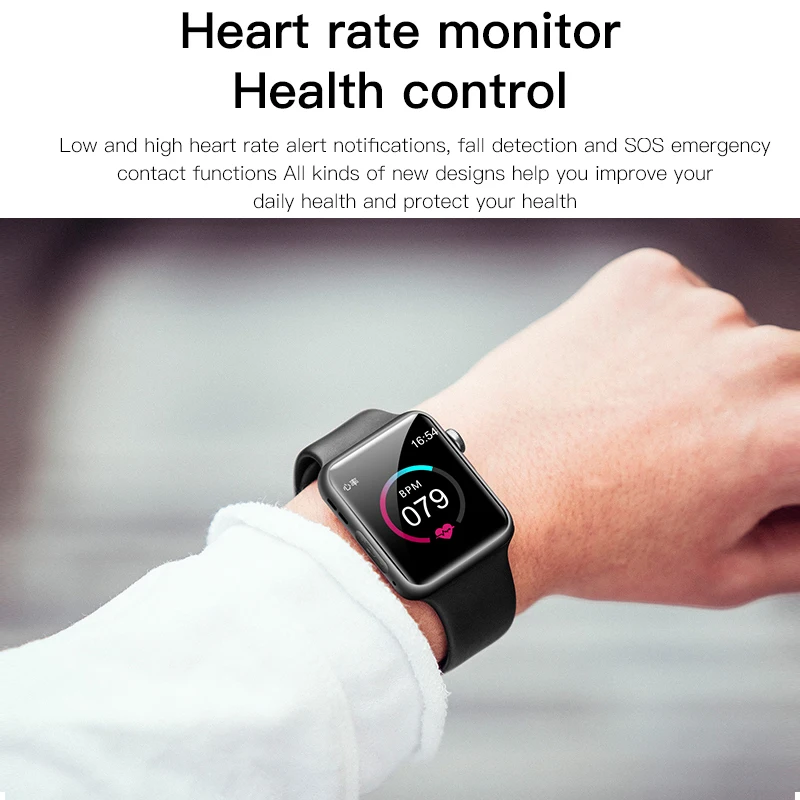 C300 Smart Watch Men Waterproof SmartWatch Heart Rate Blood Pressure Oxygen Monitor Bluetooth Fitness Tracker for Android IOS