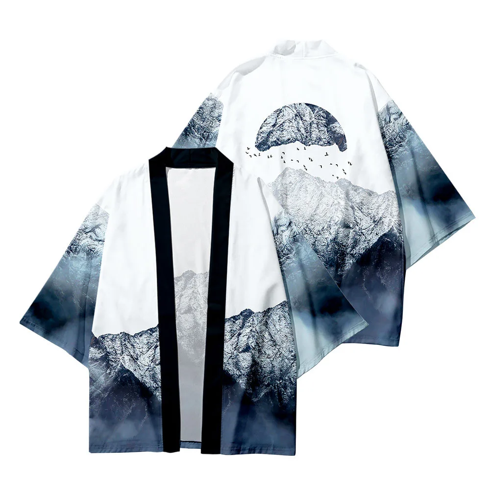 Plus Size 6XL 5XL 4XL 3XL Loose Cardigan Women and Men Harajuku Japanese Kimono Cosplay Haori Blouse Tops Yukata Robe Clothing