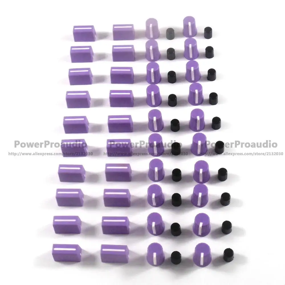 20PCS Rotary Knob+20PCS Fader Cap For Rane Mixer TTM 57 61 62 64 68