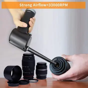 

Cordless Air Duster for Computer Cleaning, Replaces Compressed Spray Gas Cans, Rechargeable Cleaner Blower for Computer、camera