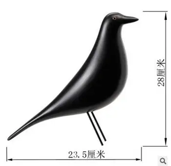 

The fashion ornament model of the little black bird in Dove crafts artefacts sculpture statue home decoration wedding