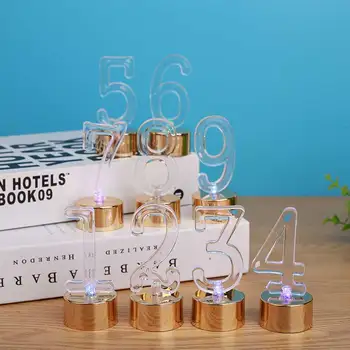 

LED Candles Lamp Number Candles Light Candles Light Birthday Home Decor Wedding Kids Romantic Creative