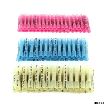 

300pcs/set AWG Heat Shrink Wire Connectors Electrical Terminals Assortment Kit For Cars Vans Motor Tin-plated Copper wholesale