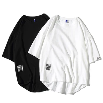 

Streetwear Cotton Men T-shirt Half Sleeve Casual Mens T Shirts Short Sleeve Solid Tee Shirt Homme