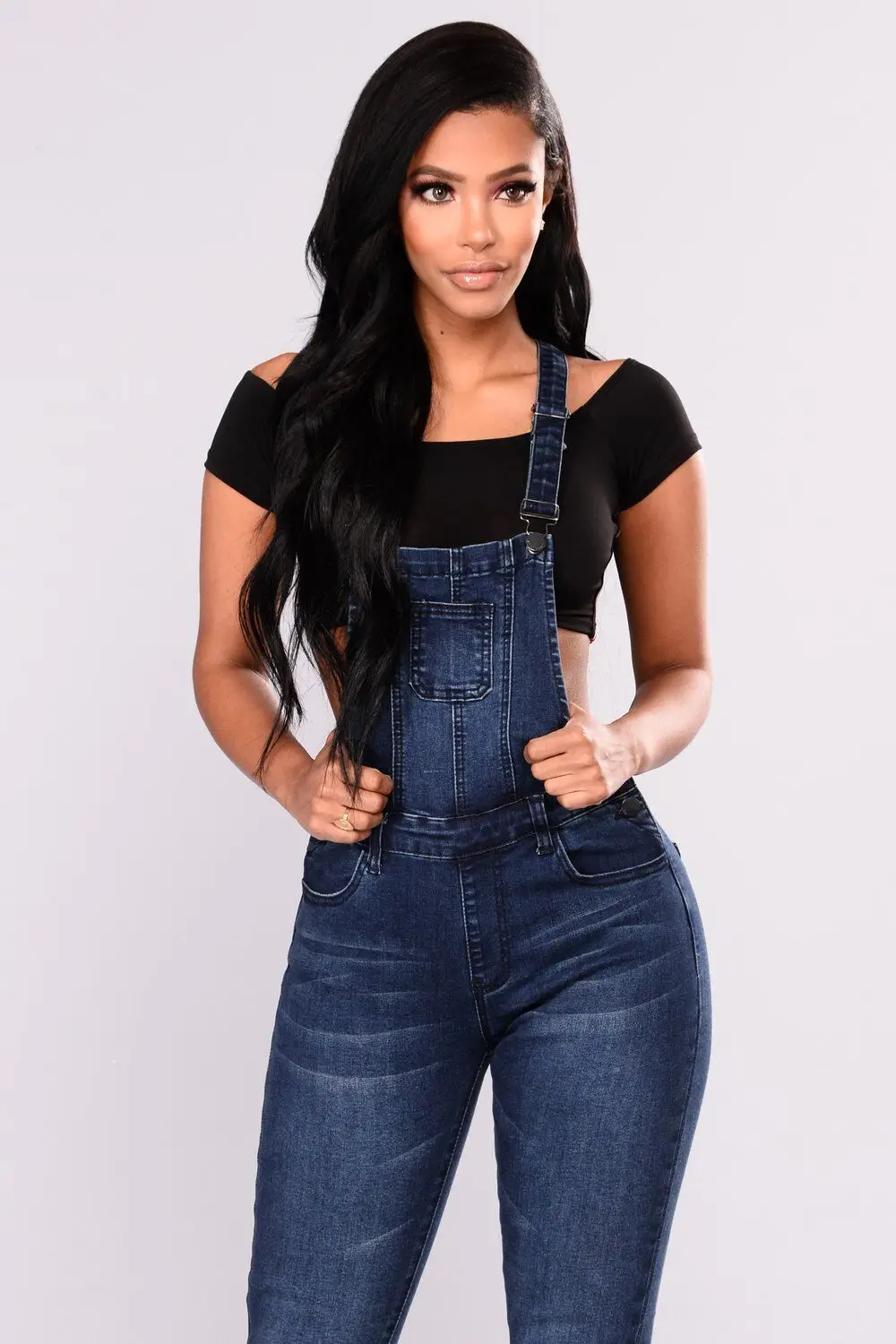 dark blue overalls womens