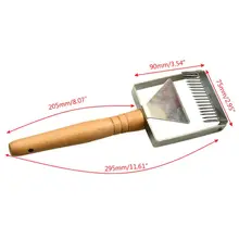 Дизайн Оборудования для пчеловодства нож скребок Вилка для меда и меда расческа деревянная ручка инструмент Вилки