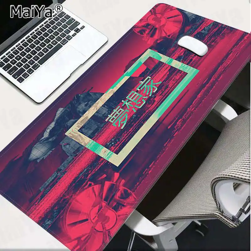 Maiya Новое поступление retrowave vaporwave DIY дизайн игровой с узором коврик для мыши резиновый ПК компьютерный игровой коврик