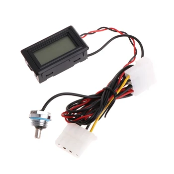 

Water Cooling Analog Water Temperature Gauge Meter G1/4 Thermodetector + Frame 77UD