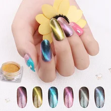 Nails Art Dip порошок для ногтей Блеск для ногтей голографический лак для маникюра сухой хромированный пигмент погружающийся порошок ab005