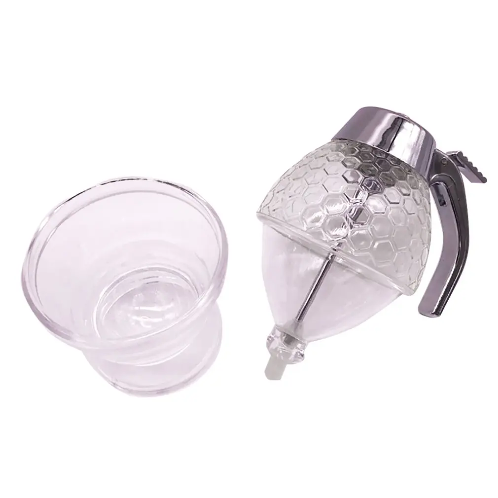 Дозатор для медового сиропа, горшок, банка, 1Cup Hive, с подставкой-триггером, акриловый соковыжималка, дистрибьютор