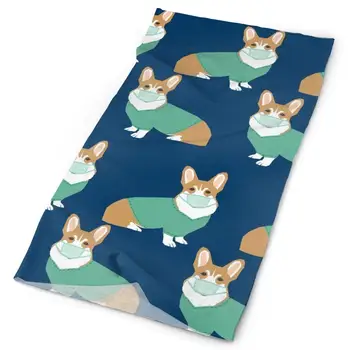 

SHINYWEET Corgi in Scrubs Multifunctional Headwear Yoga Sports Stretchable Seamless Bandana Head Wrap Headband Sweatband