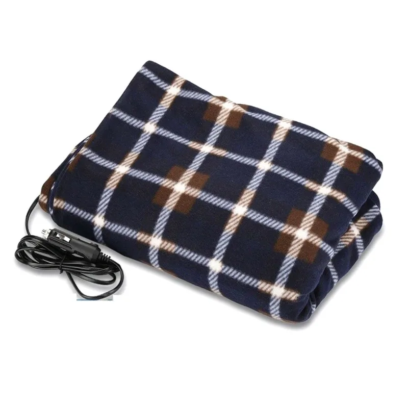 

Fleece Travel Throw Heating Blanket Fleece Lattice Energy Saving Warm Autumn And Winter Car Electric Blanket