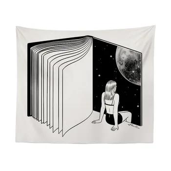 

Simple Cartoon Pattern Tapestry Background Wall Hanging Plant Printed Wall Tapextry Soft Micro Fiber Wall Cloth Home Decoration