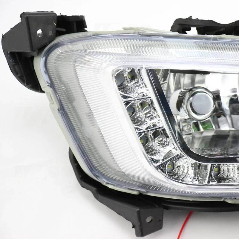 Автомобильный стиль DRL дневные ходовые огни Светодиодный Противотуманные фары для hyundai Grand Santa Fe IX45 2013+ авто аксессуары