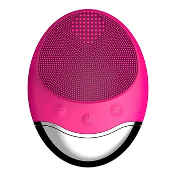 

Facial Cleansing Brush Skin Care Rechargeable Mini Safe Electric Makeup Adjustable Bamboo Charcoal USB Base Silicone Cleanser