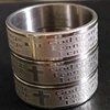 30pcs Etch English Serenity Prayer Cross Jesus Stainless Steel Ring Wholesale Men Religious Jewelry Lots " God grant me..." 6