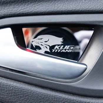 

IMTFOO INTERIOR DOOR HANDLE BOWL COVER MOLDINGS FOR FORD KUGA 2013-2016 2017 2018 ACCESSORIES CAR STYLING