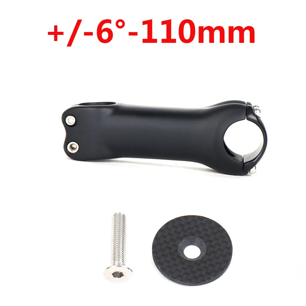 ELITA ONE Carbon Fibre Stem Road bike 17/6 Degree 31.8*70/80/90/100/110/120/130mm UD matte MTB Bicycle Stem - Цвет: 6 Degree 110mm-2305