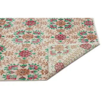 

Handmade Natural Vintage Turkish Area Rug 112x207 Cm-3'8''X6'9''