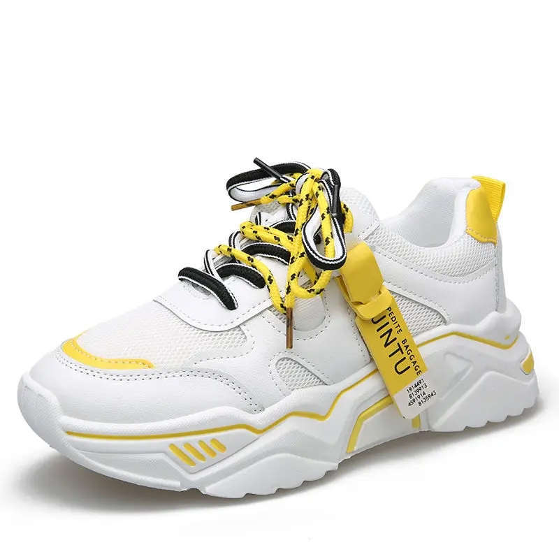 Женские массивные кроссовки коллекция 2019 года модная женская обувь на платформе