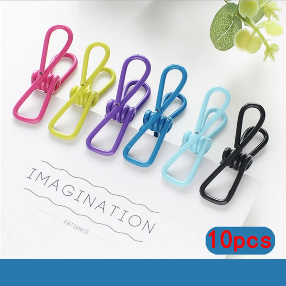 

10 colorful multi-functional clothespin fixed photo clip creative non-slip clothes clip sealing clip