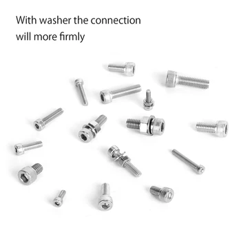 

Hot Sale 520 Pcs Hex Socket Head Cap Screws Nuts, M3 M4 M5 M6 Hex Socket Head Cap Screws Assortment Set Kit with Storage Box