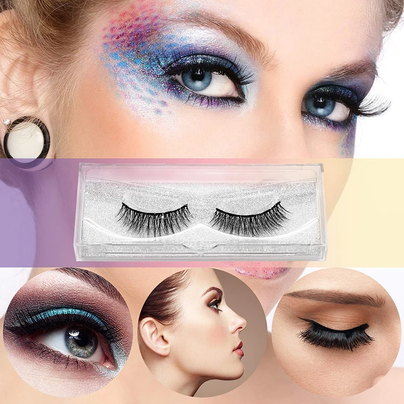 

Plastic Acrylic Tray Eyelash Packaging Box Full Strip Lash Trays for 3D Mink Eyelashes box Rectangle Case Clear Holder