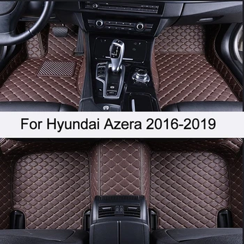 

Custom Car Floor Mats For Hyundai Azera 2016-2019/ PU leather Auto Accessories Waterproof Mats Non-slip Car Carpet