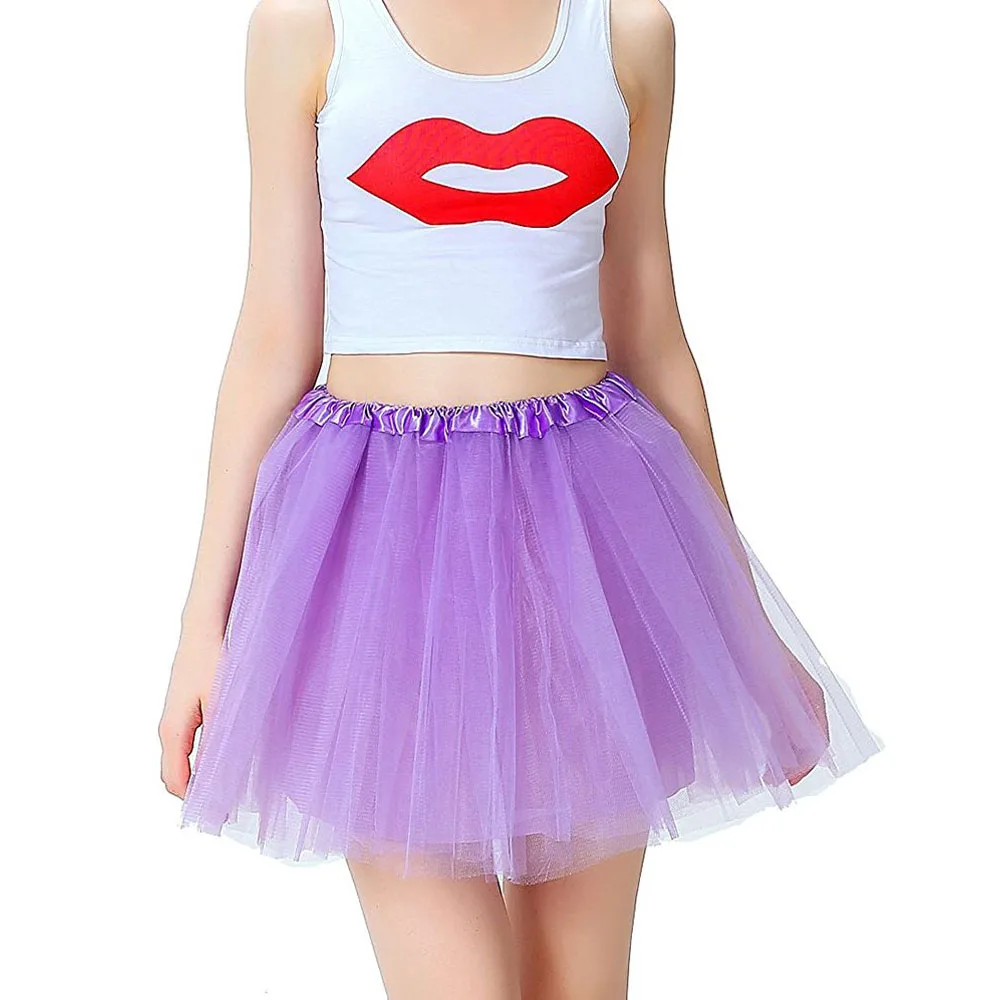 nike tennis skirt Princess Midi Fairy Tulle Skirt Pleated Dance Tutu Skirts Womens Lolita Petticoat Jupe Tulle Femme Party Puffy Skirts Adult pink skirt