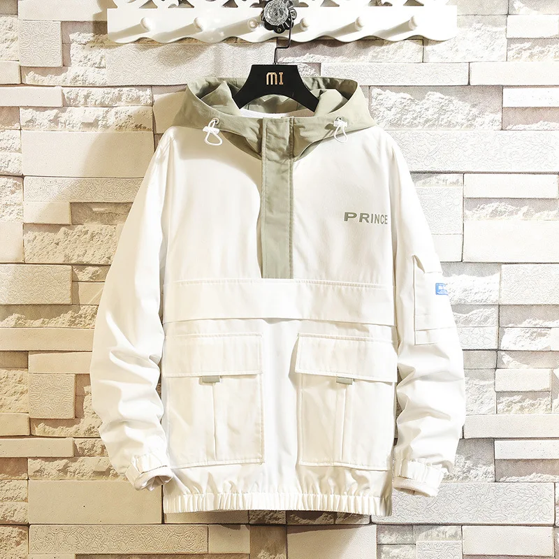 

2019 Spring New Style MEN'S Jacket Three-Color Selectable Men's Casual Printed Jacket Korean-style Slim Fit Coat Men's