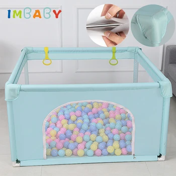 

IMBABY Baby Playpen+Free 50pcs Ball For Children Park Fence Pool Balls For Newborn Baby Fence Indoor&Outdoor Playground Kids Toy