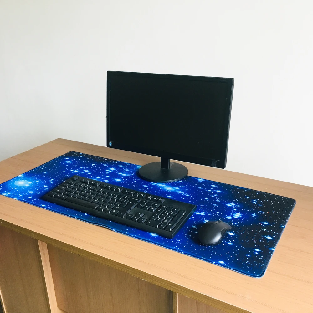 Locking Edge Large Rubber Mouse Pad Big 90 x 40 cm Anti-skid Keyboard Pad Gaming Mousepads For Warc