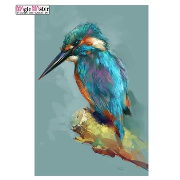 

Diamond Painting Full drill Water powder Kingfisher Mosaic DIY Diamond Painting Cross Stitch Embroidery Home Decorative Craft