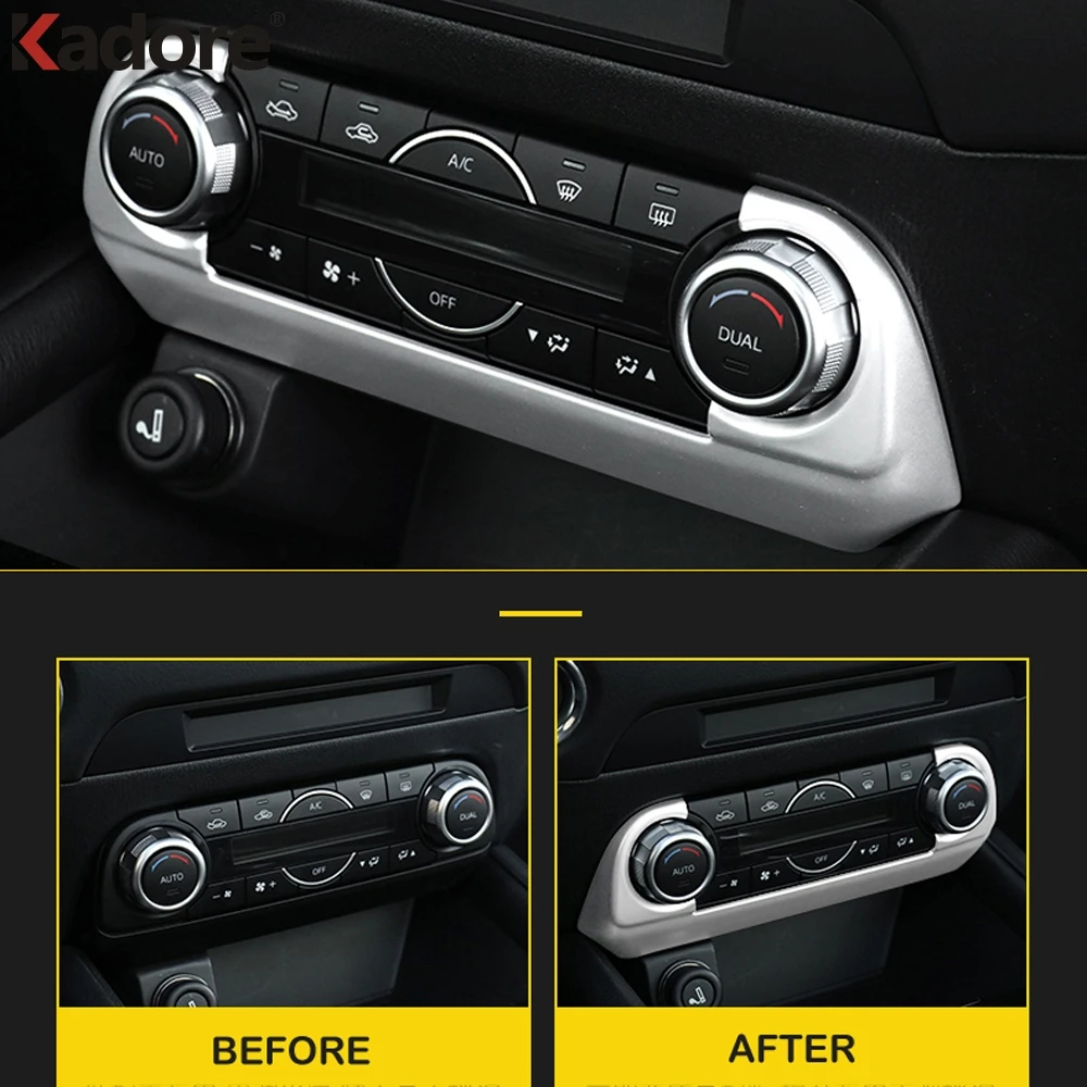 Для Mazda CX 5 CX5 2017 2018 KF аксессуары для интерьера из углеродного волокна