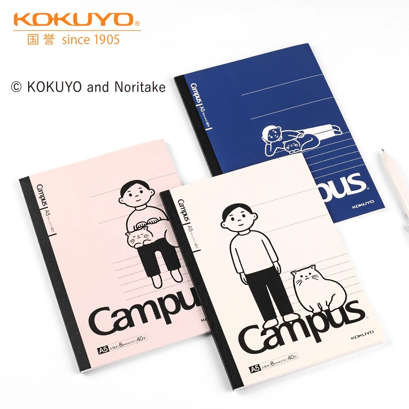 3個日本コクヨ  ノリタケキャンパスノートブック輸入原紙180フラットノートブッククリエイティブかわいい漫画カバーA5/A6/B5|Notebooks|  - AliExpress