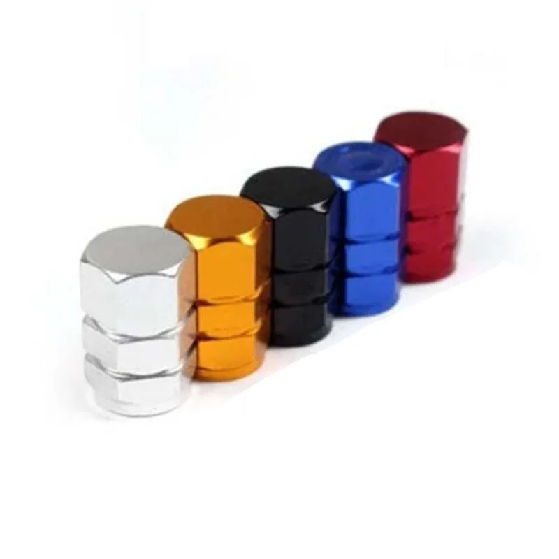 4Pcs Bike valve cap Theftproof Aluminum Bicycle Wheel Tire Covered Tyre Stem American Air valve Caps Truck Airtight Cover