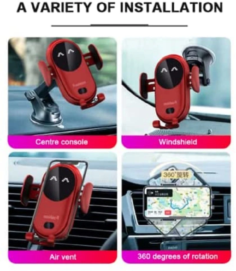 S11 Car Stand Support Wireless Charger Smart Infrared Sensing Portable Car Phone Holder Fast Charge Automatic Telescopic Bracket phone stand for car