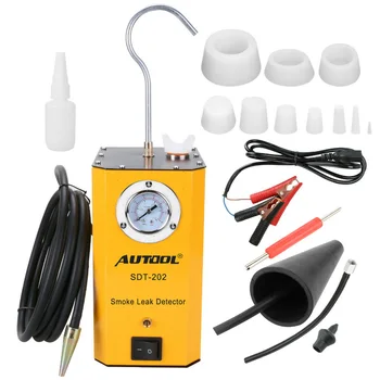 

Car Motorcycle Air Intake Smoke Leak Detector Autool SDT-202 EVAP Car Pipe Leakage Tester Fuel Leak Locator Vutomotive Machine