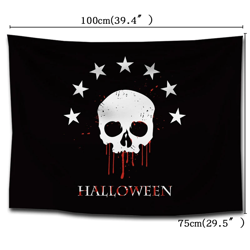 7-style-1pcs 75*100 см декор для Хэллоуина, вечеринки настенный гобелен украшения Хэллоуин вечерние эксклюзивный настенный гобелен всеми любимый персонаж - Цвет: 7-style-1pcs