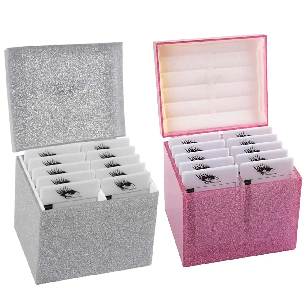 

10 Layers Eyelash Storage Box Eyelashes Holder Case Grafting Eyelash Extension False Eyelash Makeup Organizer Makeup Girl Gift