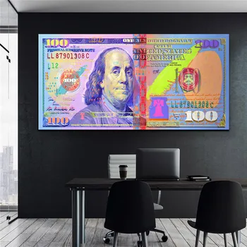 

Wall Canvas Posters Canvas Prints Poster Decorative Money Pictures Canvas Painting Office Decoration Tableau Mural Tuinposter