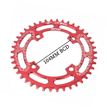 

deckas link 104 BCD round 32t 34t 36t 38t 40t 42t 44t 46t 48t 50t 52t tooth single tooth disc MTB mountain bike 104BCD accessori