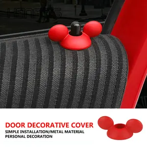 Image 1 - Car Decoration Accessories For Girls Window Door Lock Pin Metal Cover Cute Styling For MINI Cooper All Model F54 F56 F60 R56 R60