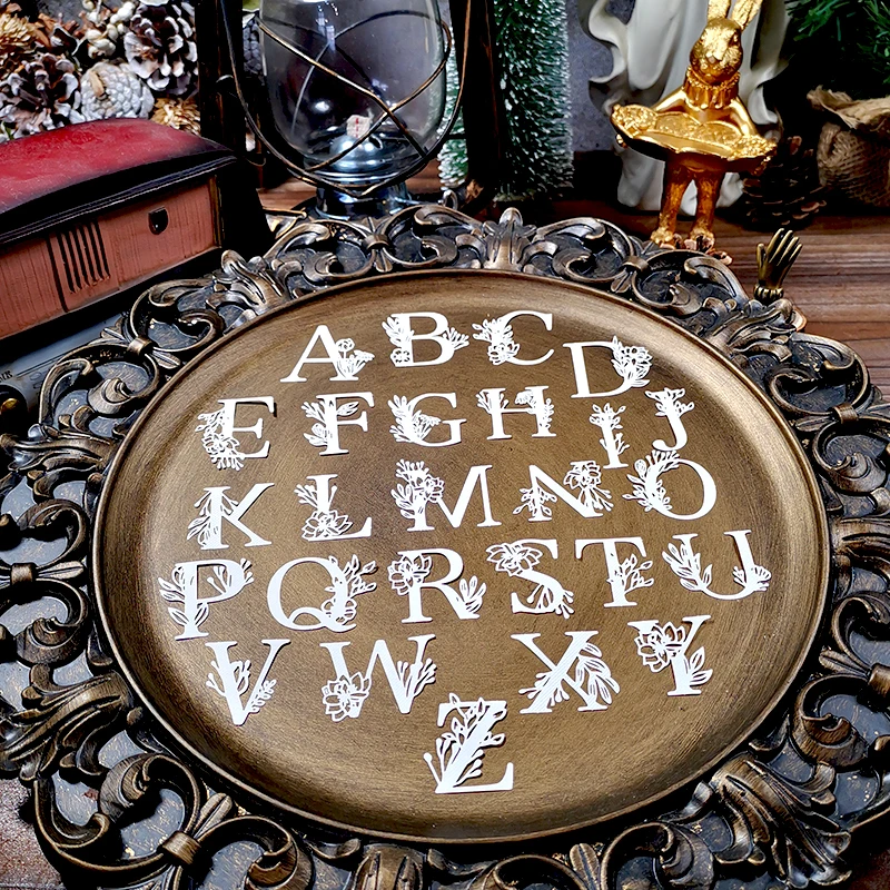 Panalisacraft 26 шт. белые кружевные буквы алфавита для DIY скрапбукинга/изготовления