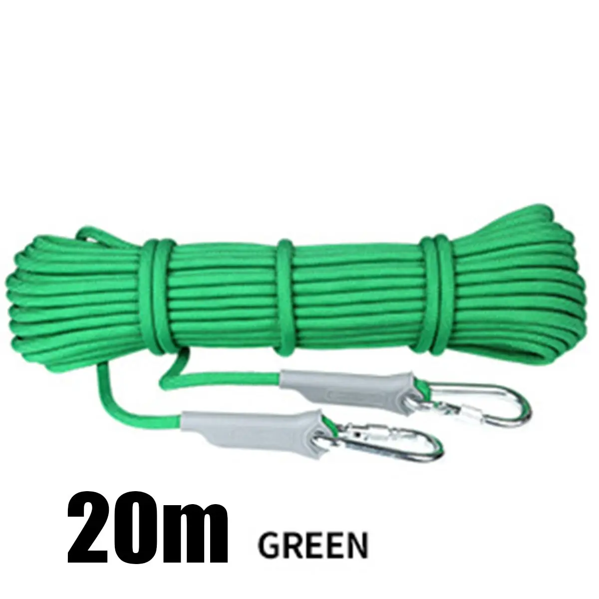 Green 9.5mm 20m 10 м/20 м профессиональная скалолазная веревка для активного отдыха, походные аксессуары, веревка диаметром 9,5 мм, высокопрочный шнур, безопасная веревка - Цвет: Green 9.5mm 20m